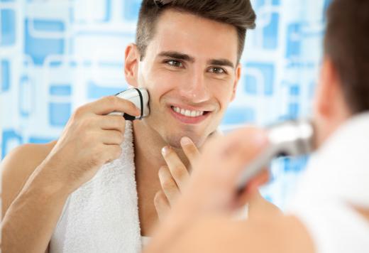 A five o'clock shadow is the facial hair that grows on a man's face between shavings.