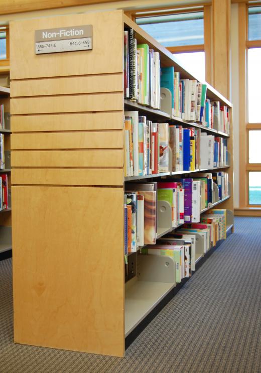 The Dewey Decimal System catalogues books by subject.