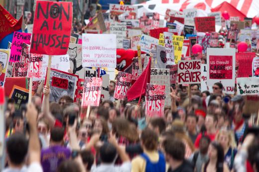 Call and response is often utilized by modern protestors.