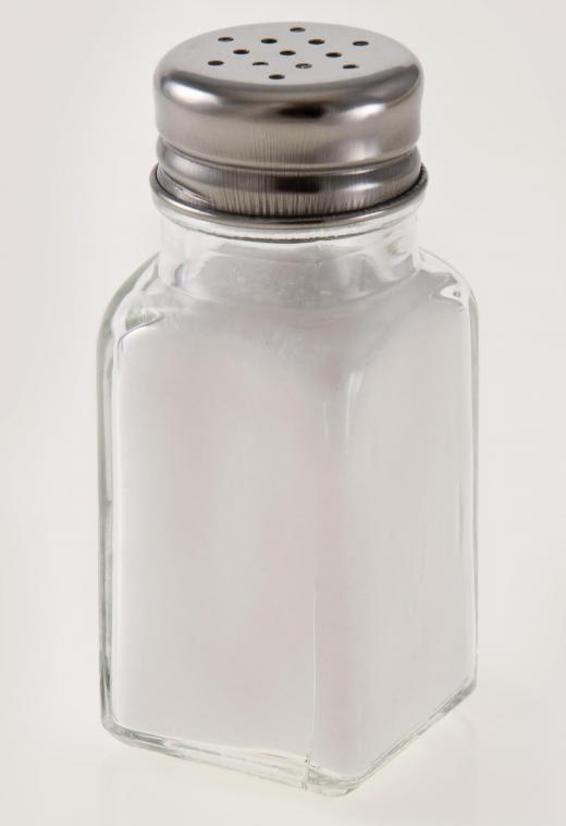 A salt shaker, the inspiration for the term "to take something with a grain of salt.".