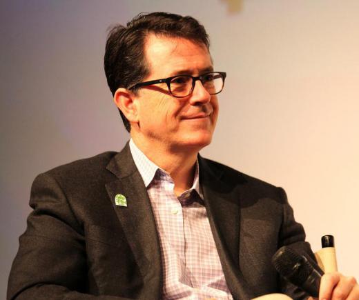 Comedian Stephen Colbert is a popular modern political satirist.